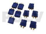 Q-C-0027  Quantum XT60 Connectors 5 Pairs Blue  